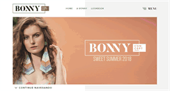 Desktop Screenshot of bonny.com.br