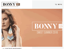 Tablet Screenshot of bonny.com.br